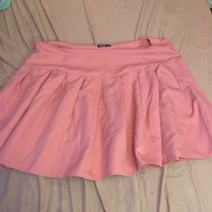 Plus Kawaii pink shein pleated skirt 4x